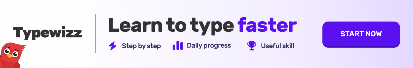 Typewizz - learn to type faster